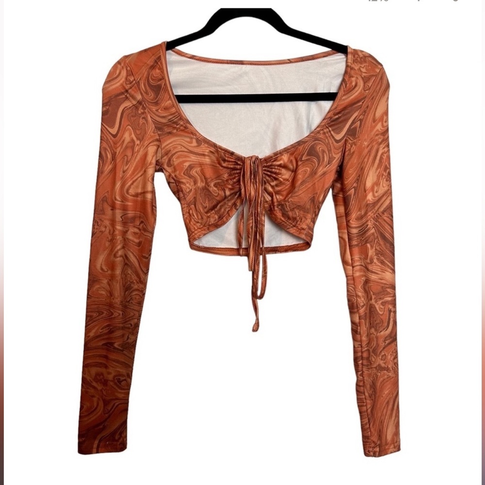 Cute orange summer top size medium